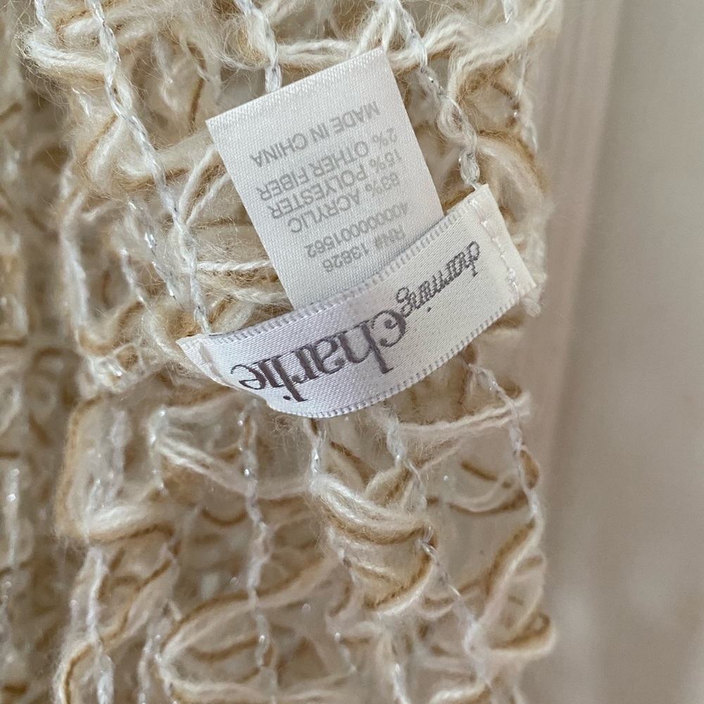 Mesh Gold Scarf - Picture 2 of 2